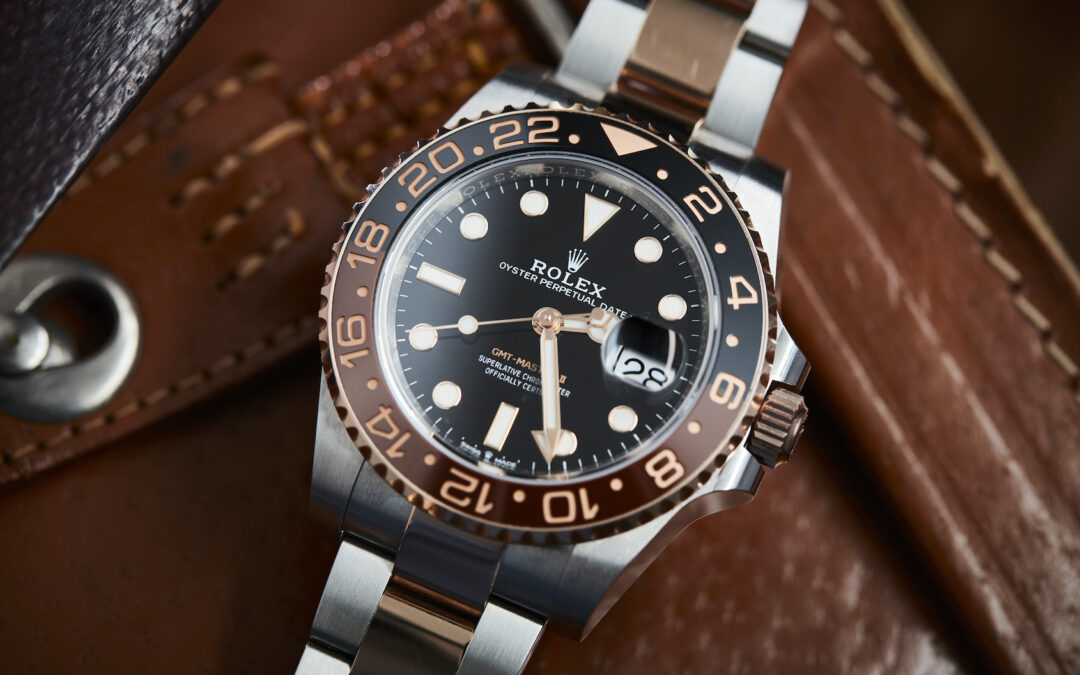 Clean Factory Replica Rolex GMT-Master II Two Tone Rose Gold Watch