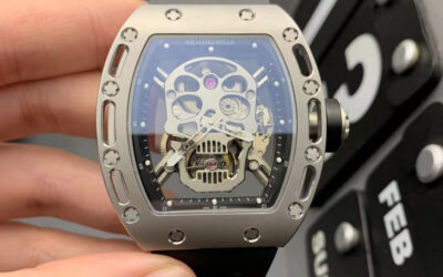 JB Factory Replica Richard Mille Skull Tourbillon Watch